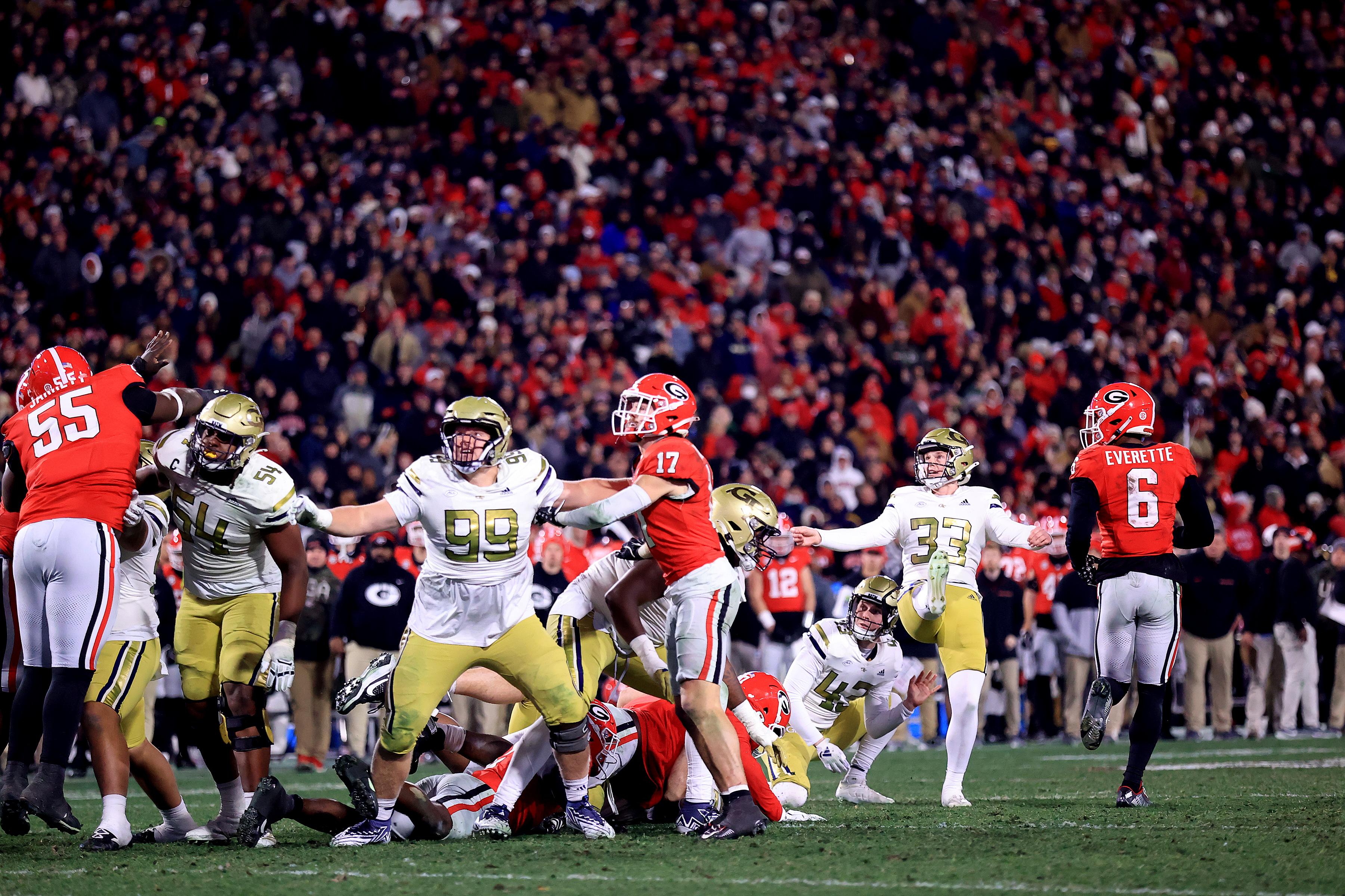 COLLEGE FOOTBALL: NOV 29 Georgia Tech at Georgia