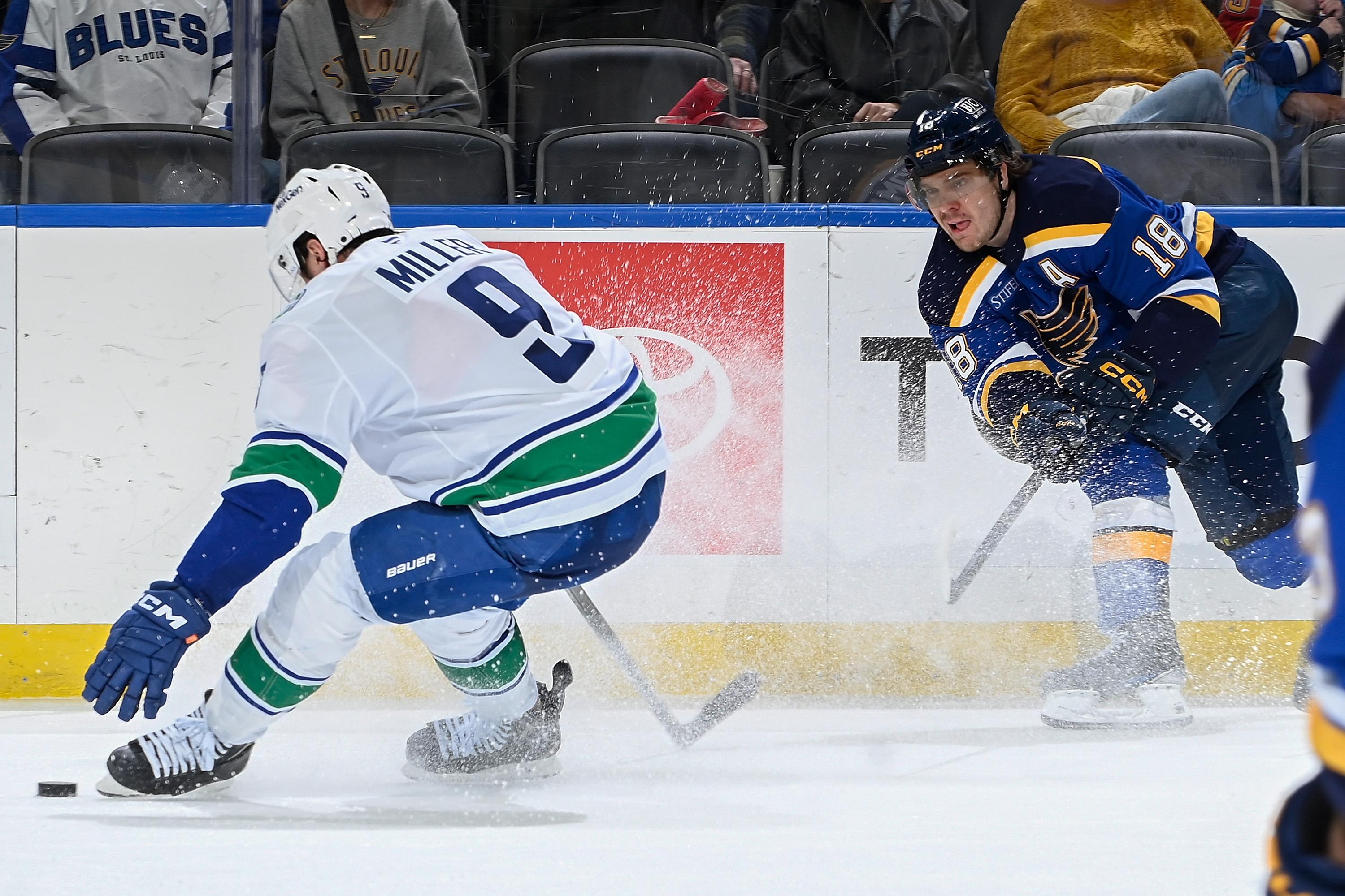 Vancouver Canucks v St Louis Blues
