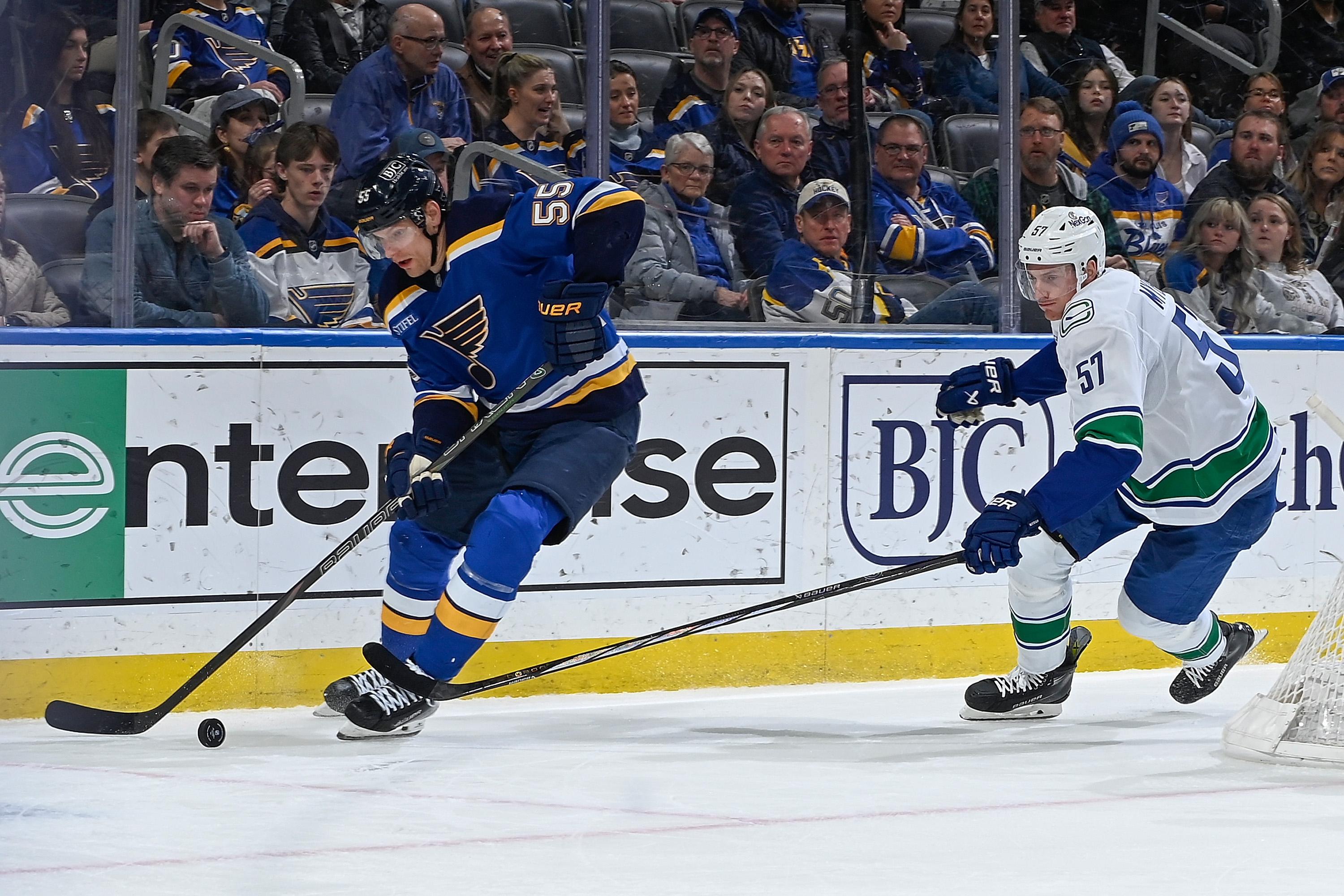 Vancouver Canucks v St Louis Blues