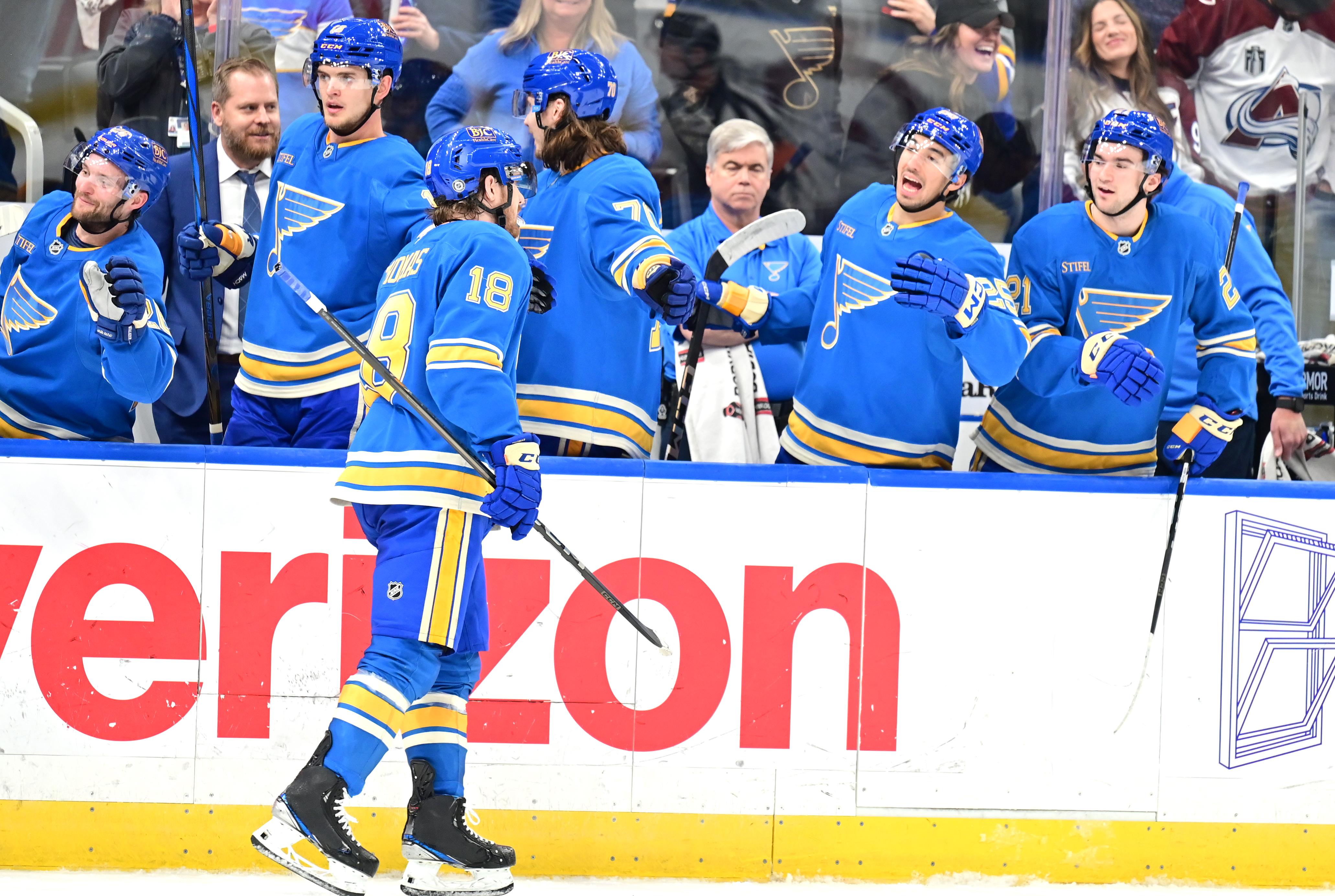 NHL: APR 05 Avalanche at Blues