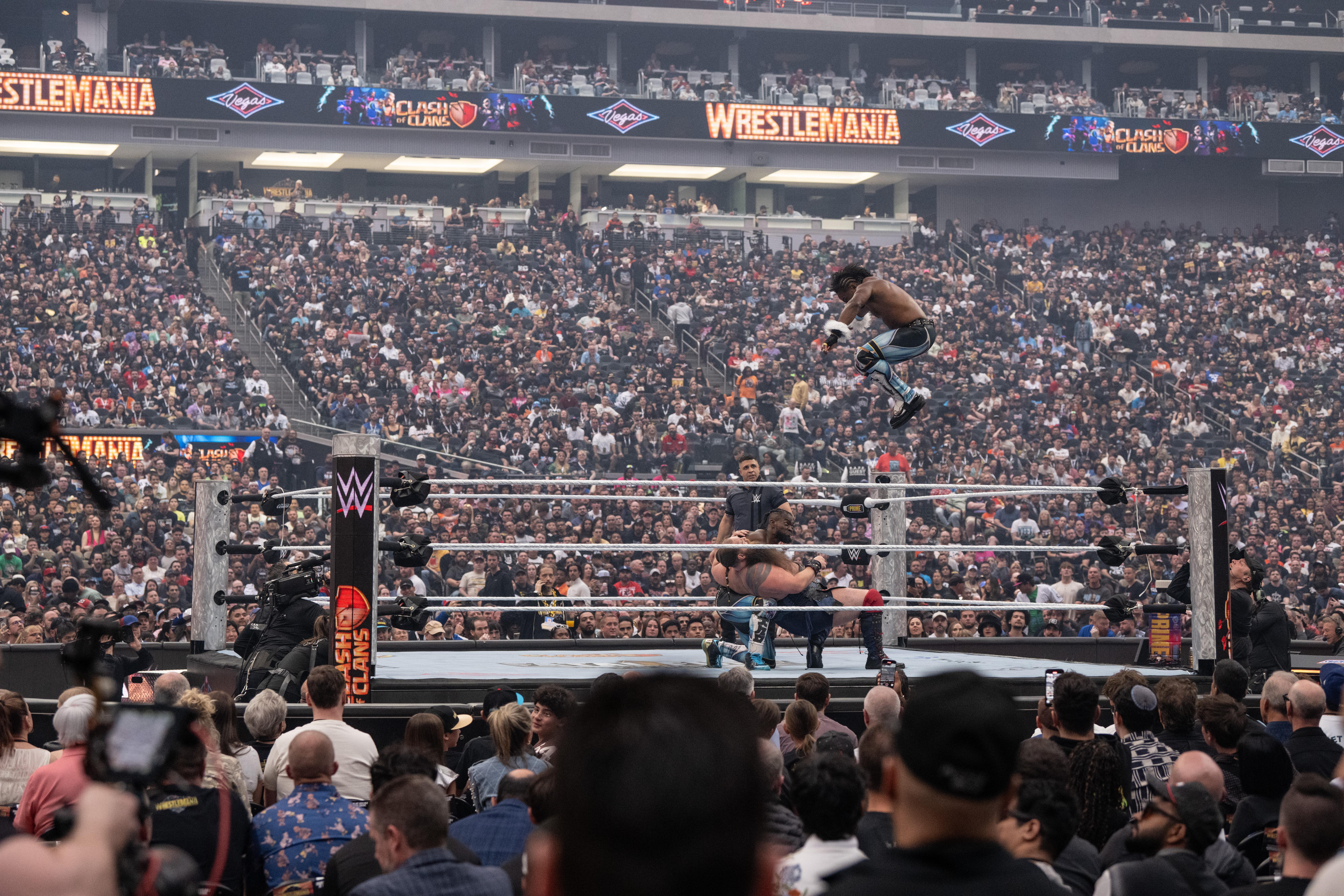 Clash of Clans was the official sponsor of WWE WrestleMania 41's World Tag Team Championship match.