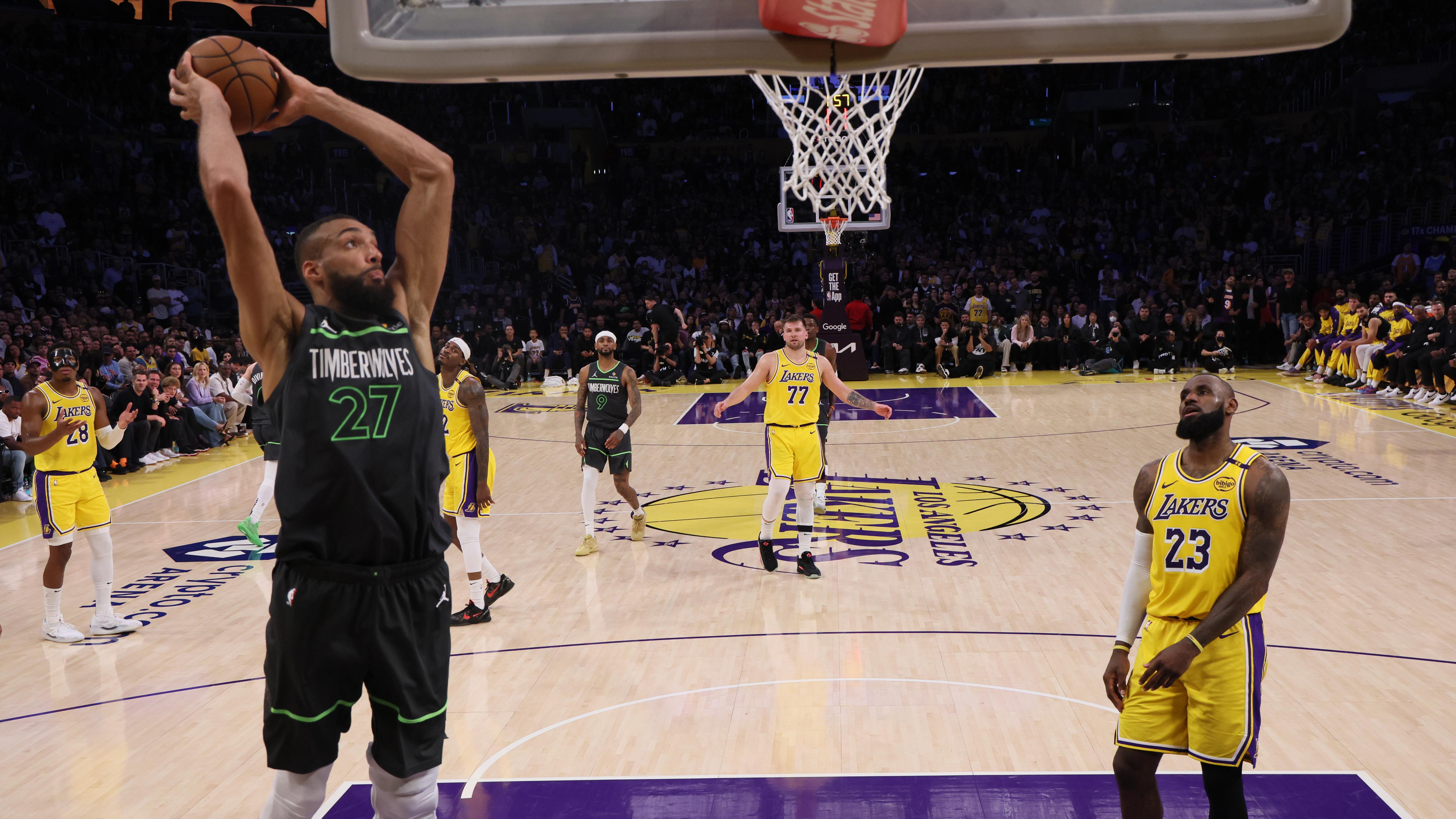 Lakers Timberwolves NBA Playoffs round 1 game 5..